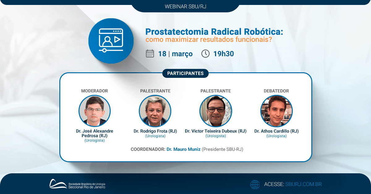 Webinars Sburj Temporada Prostatectomia Radical Rob Tica Como